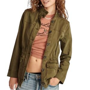 NWOT Lucky Brand Utility Jacket in Olive